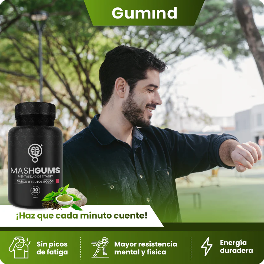 Gomitas Mashgums | Energía limpia y constante todo el día